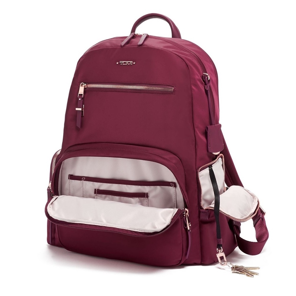 Tumi Voyageur Carson Backpack in Burgundy *Discontinued*
